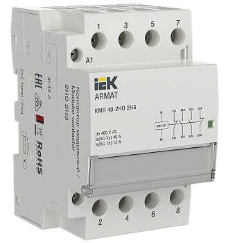 Контактор модульный KMR 40А 230В AC 2НО 2НЗ ARMAT IEK