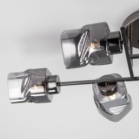 Потолочная люстра 6*E27 40Вт чёрный жемчуг IP20 (30165/6 черный жемчуг) Eurosvet