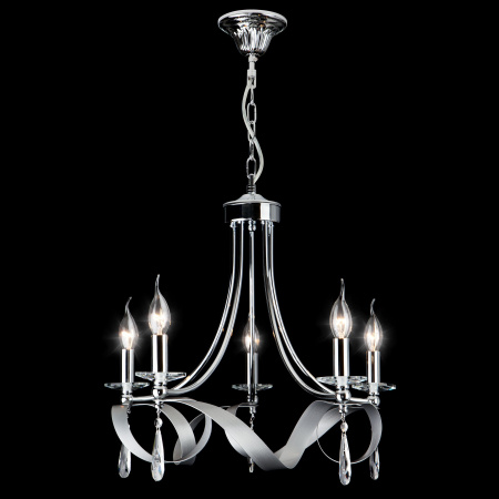 Подвесная люстра в классическом стиле 5*E14 60Вт хром IP20 Adelia (60064/5 хром) Eurosvet