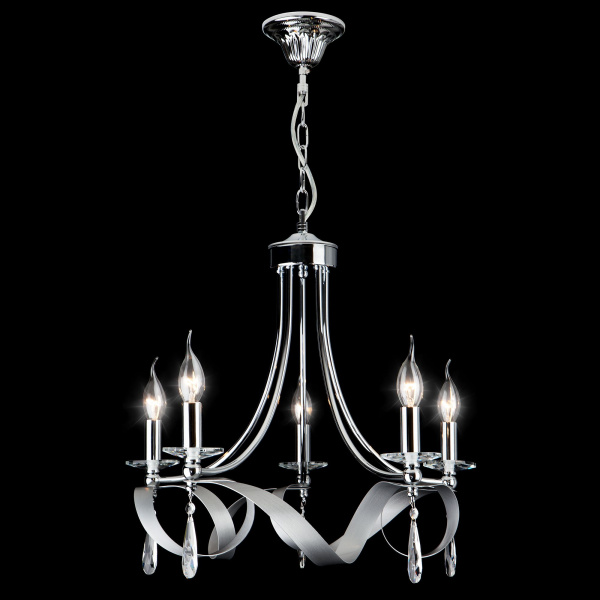 Подвесная люстра в классическом стиле 5*E14 60Вт хром IP20 Adelia (60064/5 хром) Eurosvet