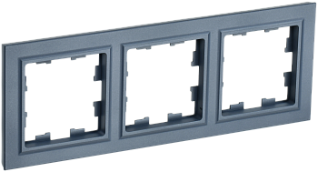 BRITE Рамка 3-местная РУ-3-БрМ маренго IEK