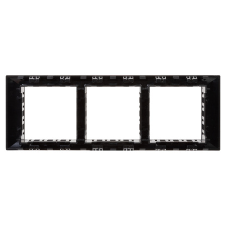 Рамка-суппорт "Avanti" для "In-liner Front", черный, 6 модулей DKC