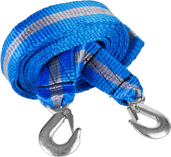 Трос буксировочный "ЭКСПЕРТ", 2 крюка, сумка, 5м, 3,5т ЗУБР