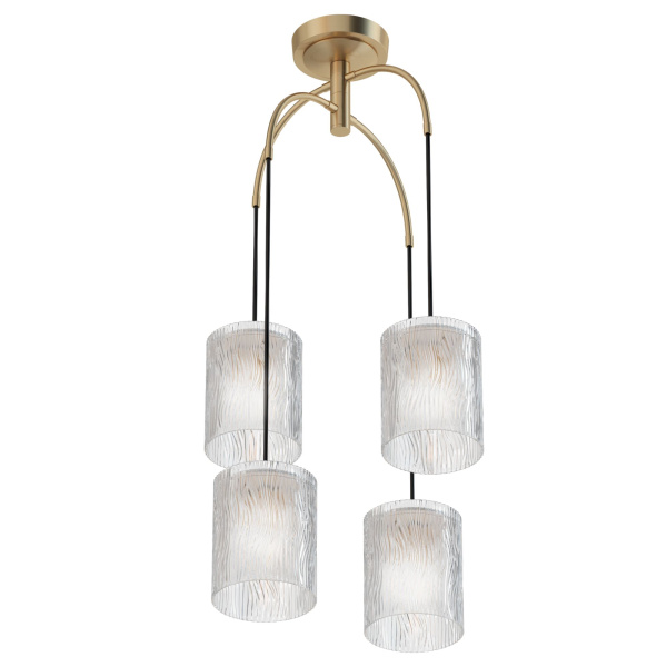 Подвесной светильник 4*E14 40Вт Латунь IP20 Starfall MOD042PL-04BS Maytoni