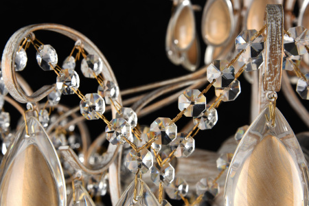 Люстра 6*E14 40Вт Белый с Золотом IP20 Chabrol FR2302-CL-06-WG Freya