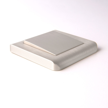 Встраиваемые механизмы клавиша для выключателя СУ 1 кл. (перекрестн.) . перламутр рифленый IP20 Werkel