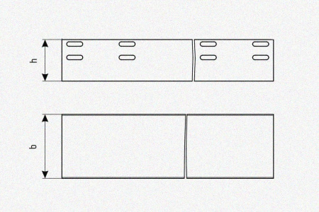 Лоток глухой ЛМГ 300х80х3000 УХЛ1, оцинкованный лист, S1,0