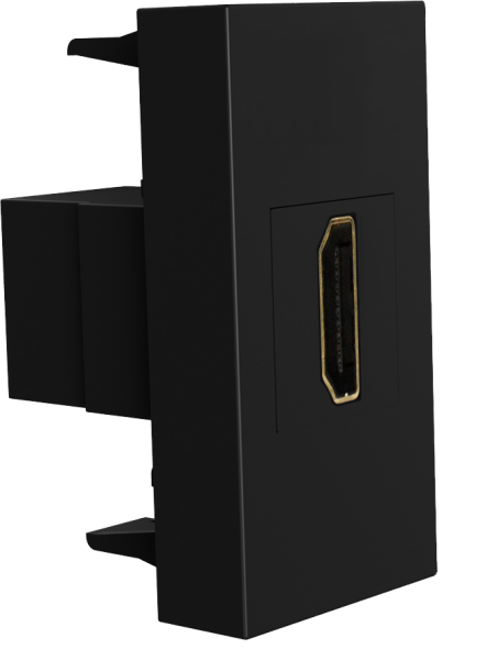 Donel Розетка HDMI, 1мод., черн. (22.5х45мм)