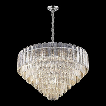 Люстра подвесная Хром/Прозрачный E14 21*40Вт WE129.21.103 WERTMARK