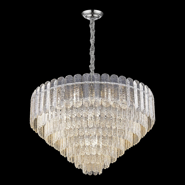 Люстра подвесная Хром/Прозрачный E14 21*40Вт WE129.21.103 WERTMARK