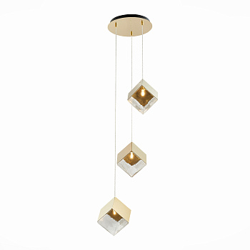 Светильник подвесной Золотистый/Прозрачный, Золотистый G9 3*5Вт SL1182.203.03 ST LUCE