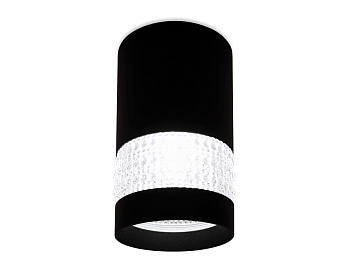 Накладной точечный светильник TN374 SBK черный песок GU5.3 D65*117 Ambrella Light