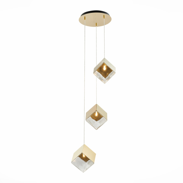 Светильник подвесной Золотистый/Прозрачный, Золотистый G9 3*5Вт SL1182.203.03 ST LUCE