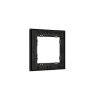 Рамка стеклянная Voltum S70 на 1 пост, (черный, стекло)