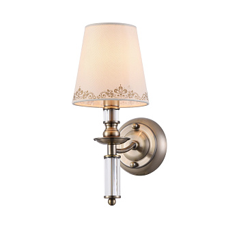 Настенный светильник (бра) 1*E14 40Вт Латунь IP20 Ksenia FR2539WL-01BS Freya