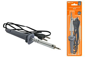 Паяльник электрический ПЭ-60 с жалом типа "конус", в комплекте подставка, 60 Вт, "Гранит" TDM