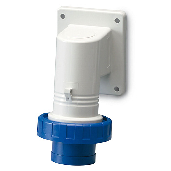 Вилка панельная с наклоном IP67 32А 2P+E 250В DKC