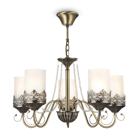 Люстра 5*E14 60Вт Бронза IP20 Sherborne FR2563-PL-05-BZ Freya