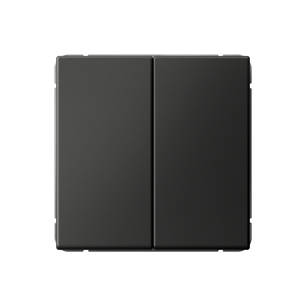 ARTGALLERY 2-клавишный ВЫКЛЮЧАТЕЛЬ КНОПОЧНЫЙ, сх.2, 10А, механизм, БАЗАЛЬТ Systeme Electric