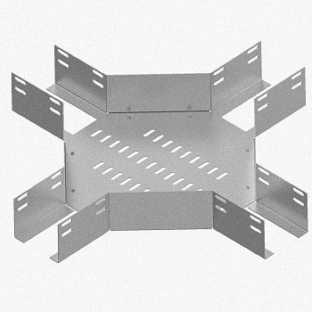 Лоток крестообразный перфорированный КМ 300х80 УХЛ1, оцинкованный лист S1,0