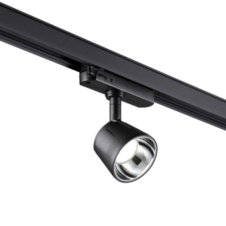 Трехфазный трековый св/д св-к IP20 LED 4000K 10W 100-265V черный/хром KNOF NOVOTECH