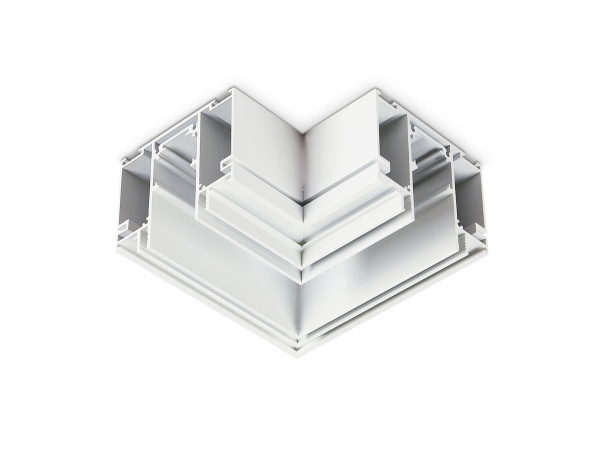 Коннектор угловой для шинопровода Magnetic 48V в натяжной потолок GL3391 WH белый Ambrella Light