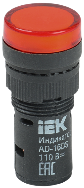 Арматура светосигнальная AD-16DS 230В красн.IEK