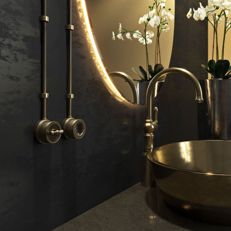 Переключатель одноклавишный (Бронзовый) Ретро ОУ IP20 Werkel