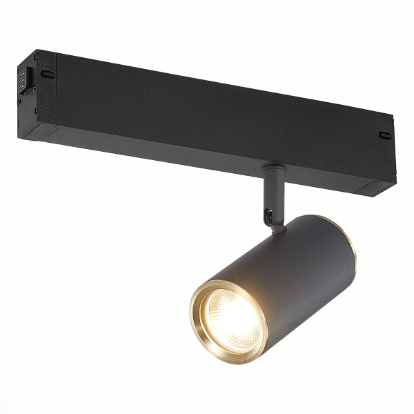 Светильник трековый Черный GU10 1*50Вт IP20 L104xW54xH111 180-240В Без ламп ST504.436.01 ST LUCE