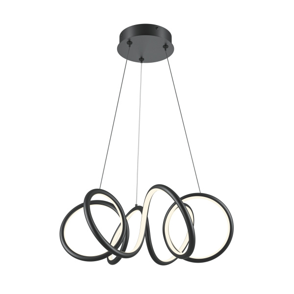 Подвесной светильник LED 52Вт Черный IP20 Curve MOD241PL-L60BK Maytoni