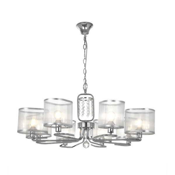 Люстра 8*E14 40Вт Хром IP20 Elin FR5016PL-08CH Freya