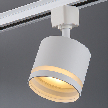 Светильник трековый 1ф. GTR-GX53-1-LR-IP40-W белый под лампу GX53 однофазный со световым кольцом 80*80*70 1/50 General