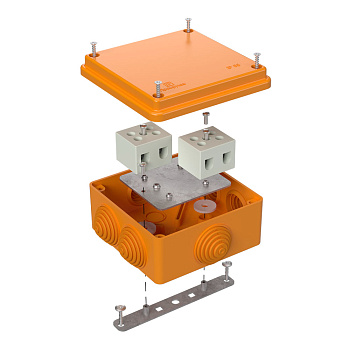 Коробка огнестойкая для о/п 40-0300-FR10.0-4 Е15-Е120 100х100х50 RAL2004 Промрукав (17 шт/уп)