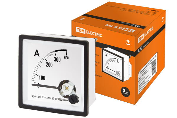 Амперметр А72 300А/5А-1,5 TDM