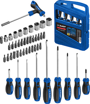 Профессионал-46 набор отверток с насадками 46 шт ЗУБР