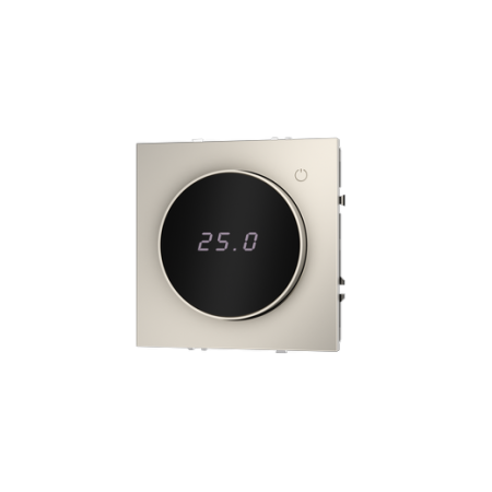Терморегулятор электронный Voltum S70 с индикацией и датчиком, для теплого пола, (кашемир)