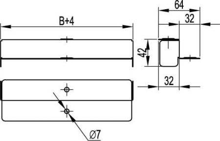 Переходник по высоте Н 100-Н 50, осн.150 мм DKC Переходник по высоте Н 100-Н 50, осн.150 мм DKC