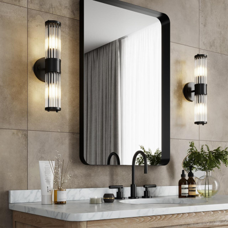 Настенный св-к E14 1*40W IP44 KEPA черный/прозрачный/стекло ODEON LIGHT