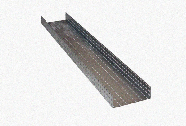 Лоток перфорированный ЛМ 200х50х3000 УТ1,5, оцинкованный лист + окрашенная, S0,8