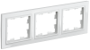 BRITE Рамка 3-местная РУ-3-БрБ белый IEK