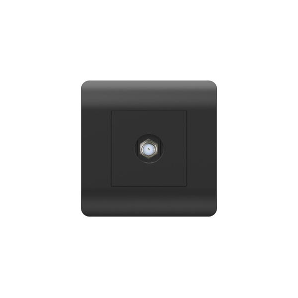 Розетка антенная одиночная SAT коннектор, черный NEW3-E CHINT