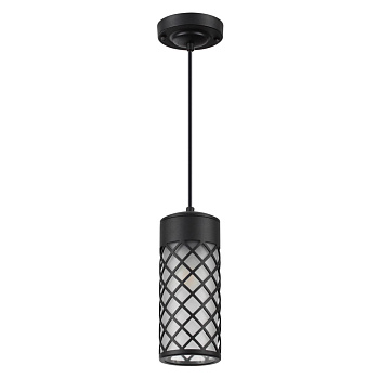 Ландшафтный св-к-подвес E27 1*60W IP44 DUNES черный/стекло ODEON LIGHT