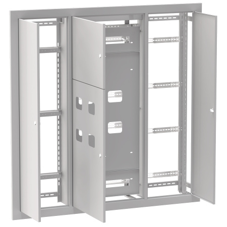 Устройство этажное распределительное встроенное типа УЭРВ 4 кв, Basic 1300х1300х150 EKF