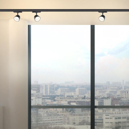 Св-к трековый IP20 LED 4000K 10W 100-265V черный/белый KNOF NOVOTECH