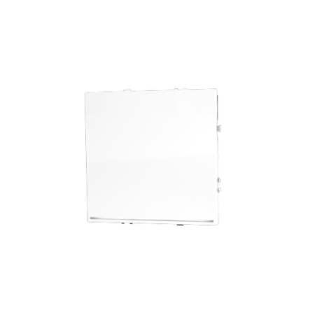 Проходной переключатель встраиваемый Voltum S70 одноклавишный с подсветкой 10А, (белый глянцевый)