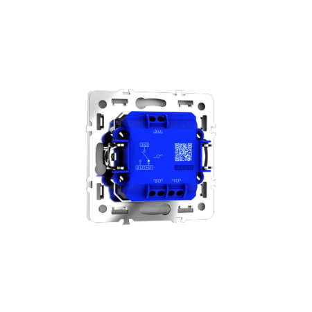 Проходной переключатель встраиваемый Voltum S70 одноклавишный 10А, (белый матовый)