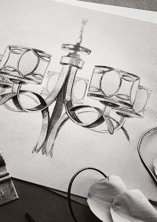 Люстра 5*E14 40Вт Золото IP20 Fibi H310-05-G Maytoni