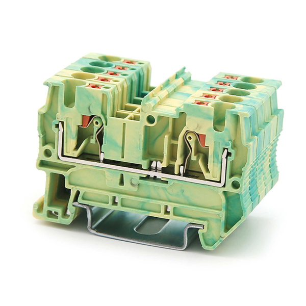 Клемма заземления, зажим push-in, 2 точки подключения, 4 кв.мм DKC