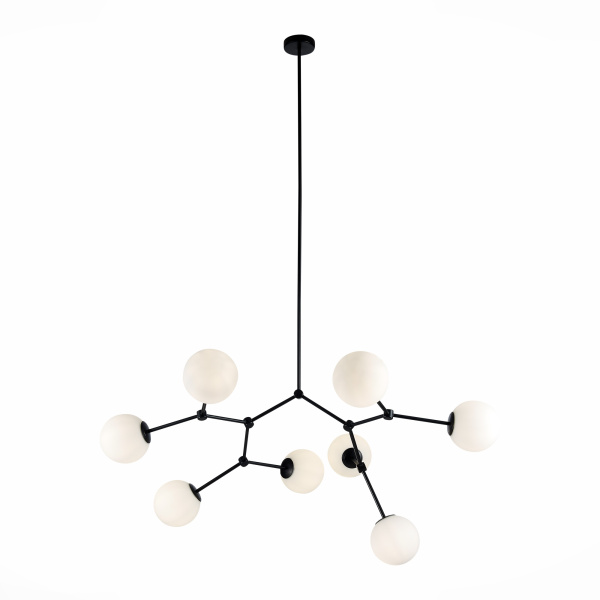 Люстра подвесная Черный/Белый E14 8*40Вт SL1506.403.08 ST LUCE