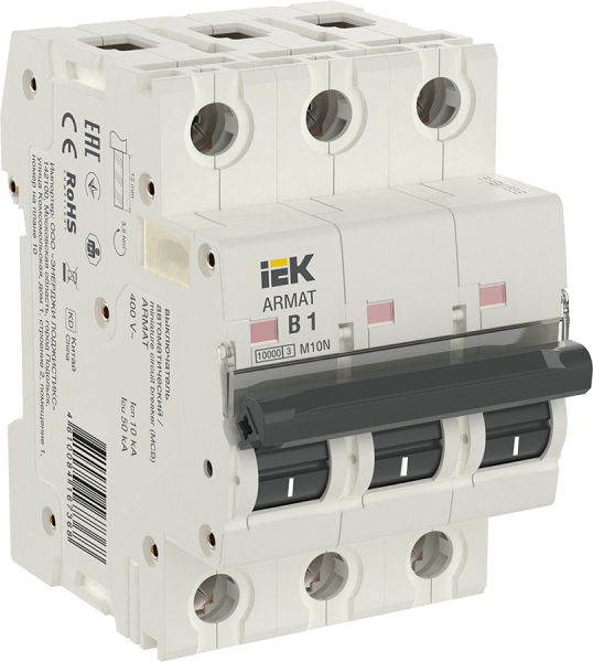 Выключатель автоматический ВА МОД M10N 3П В 1А ARMAT IEK